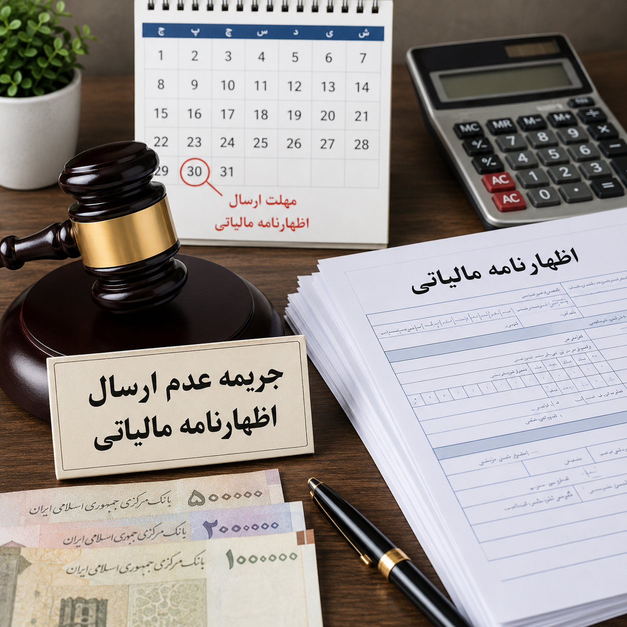 جریمه عدم ارسال اظهارنامه مالیاتی